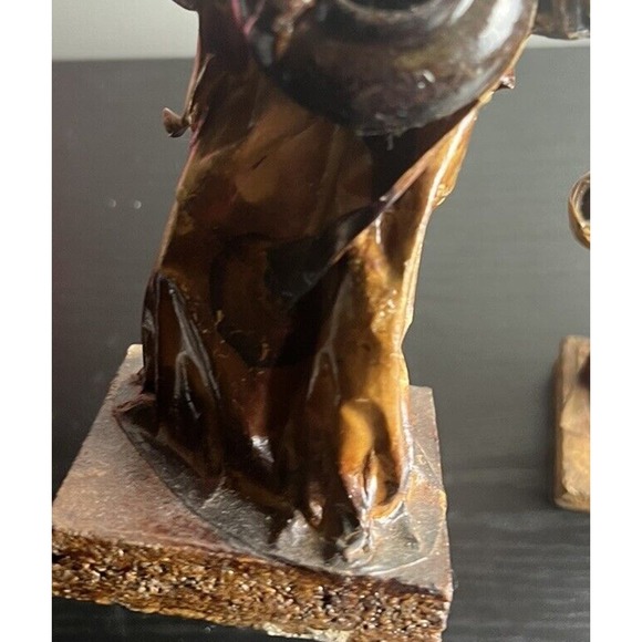 Lot Of 3- VINTAGE ANTIQUE PAPER MACHE MEXICAN DOLLS FIGURES - Folk Art - Picture 15 of 16